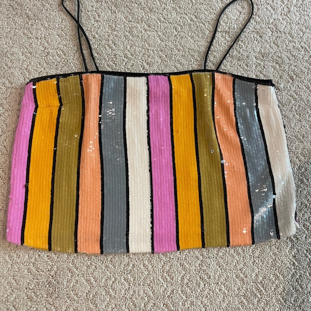 Veronica Beard harmoni sequin top